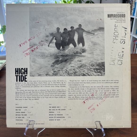 The Surfers At High Tide Vinyl LP 1959 HIFI Records R 411 Promo - Picture 9 of 9